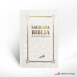 SAGRADA BIBLIA PASTORAL BLANCA SIN MOTIVO CANTO DORADO – SAN PABLO