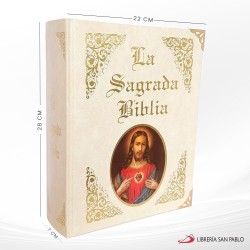 LA SAGRADA BIBLIA SAGRADO CORAZON  MARFIL – DL